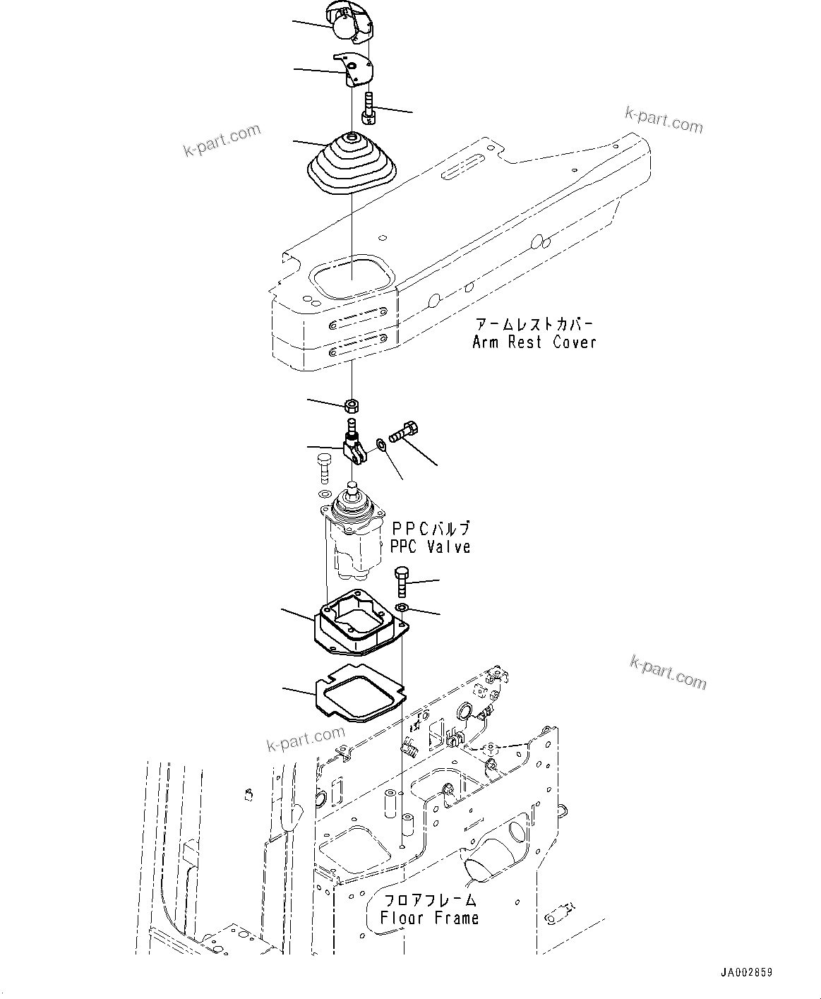 Komatsu parts book diagram for D65PX-16 S/N 80001-UP: ДЮ ? ?Ю єЭДЫ ?Щ, ЪКЮ ? (КЯЬ ?  ?ЭёЮЩ КЯЬ ? БЩД ДЮ ? ?Ю, ІЭ ?ІДЮ МЪ ?С •T)(#80054-)
