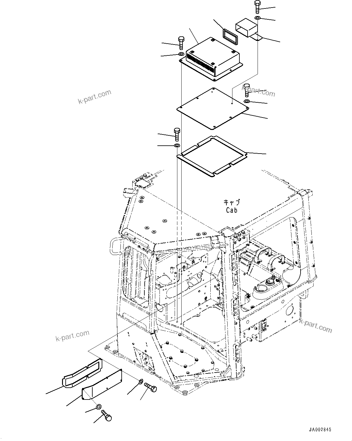 Komatsu parts book diagram for D65PX-16 S/N 80001-UP: МЫ ? МЪ ?С  ?КЮ ?, (#80001-)