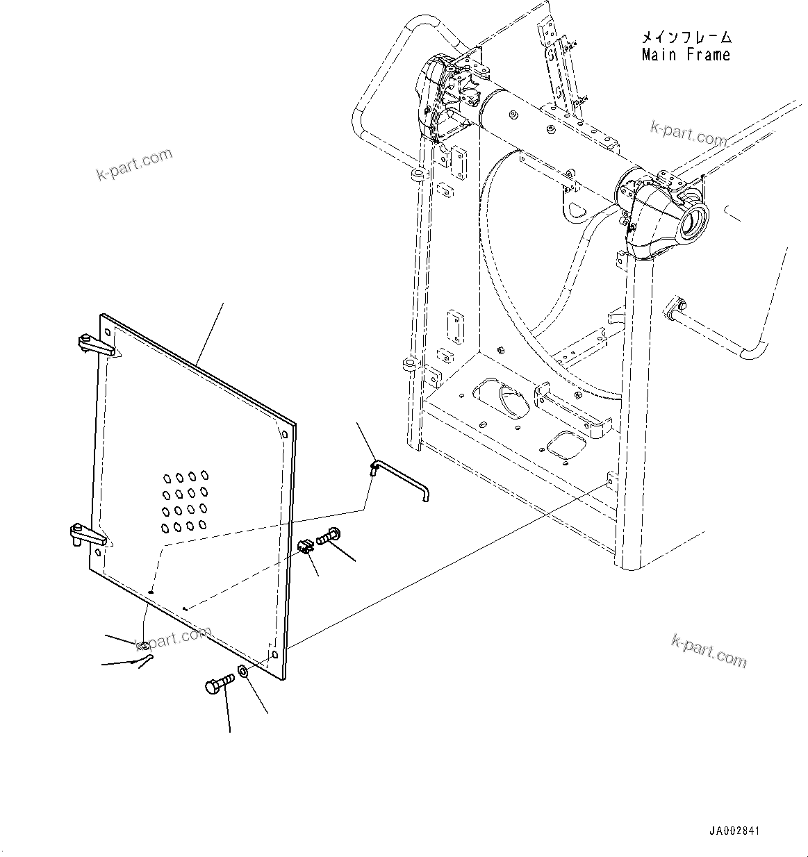 Komatsu parts book diagram for D65PX-16 S/N 80001-UP: ЧјЮґ ?А ПЅё, (‹ ?‰ ? КЯ ?М ?Ъ ?Д)(#80001-)