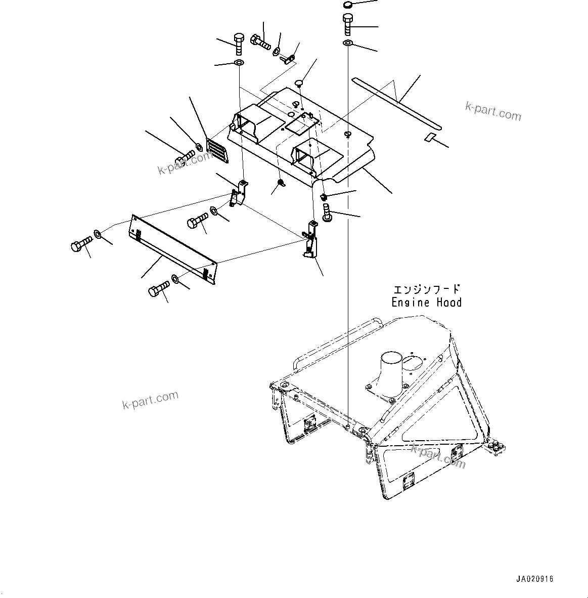 Komatsu parts book diagram for D65PX-16 S/N 80001-UP: МЫЭД  ?Ю ?ДЮ ёЮЩ ?МЯ, ЧјЮґ ?А  ?КЮ ?(#81619-)