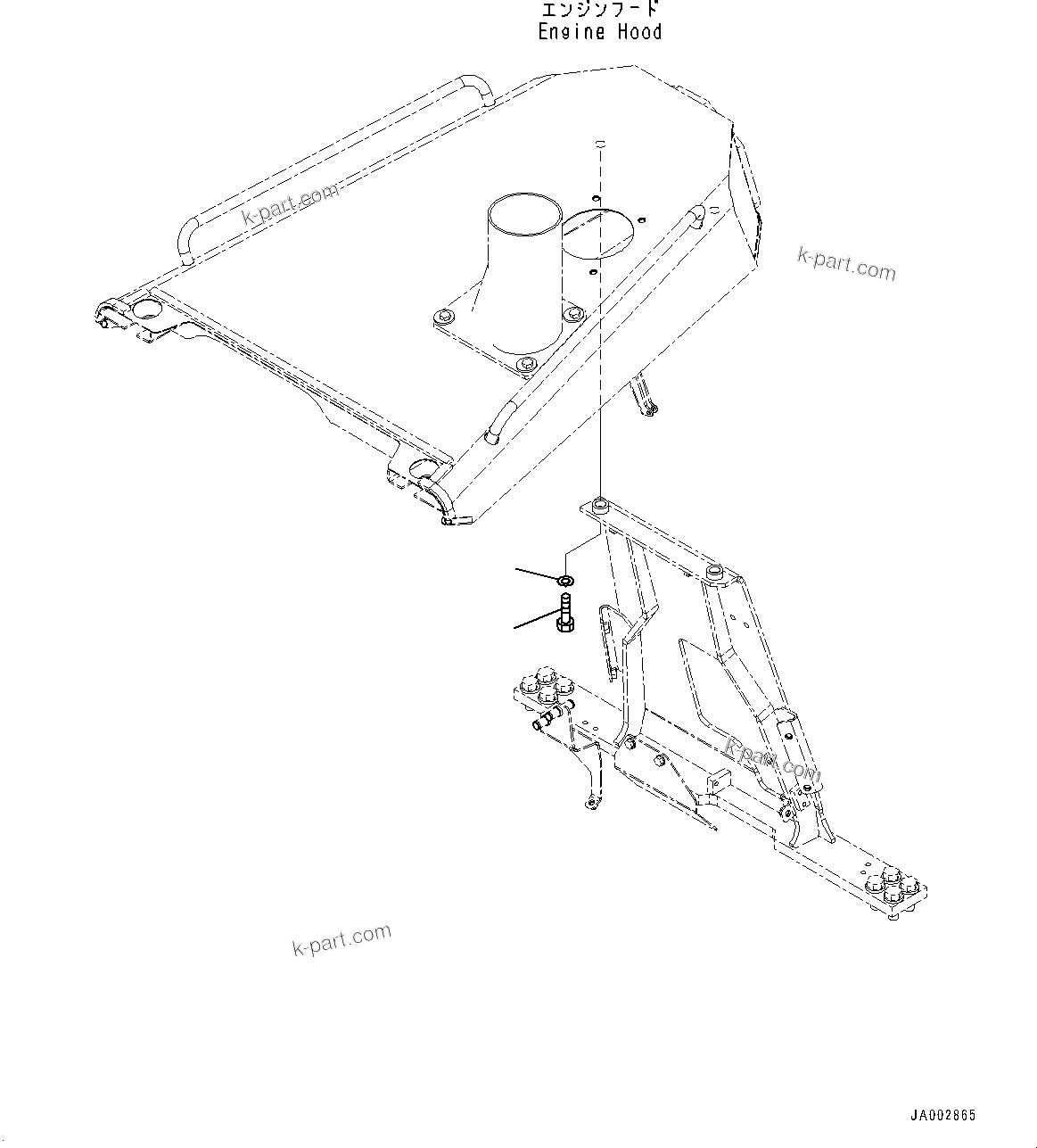 Komatsu parts book diagram for D65PX-16 S/N 80001-UP: МЫЭД  ?Ю ?ДЮ ёЮЩ ?МЯ, М ?ДЮ Ћж•T‚Ї(#80001-)