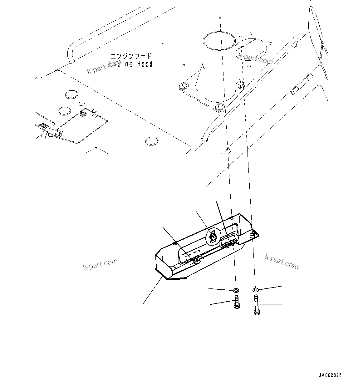 Komatsu parts book diagram for D65PX-16 S/N 80001-UP: МЫЭД  ?Ю ?ДЮ ёЮЩ ?МЯ, В ?Щ ОЮЇёЅ(#80001-)