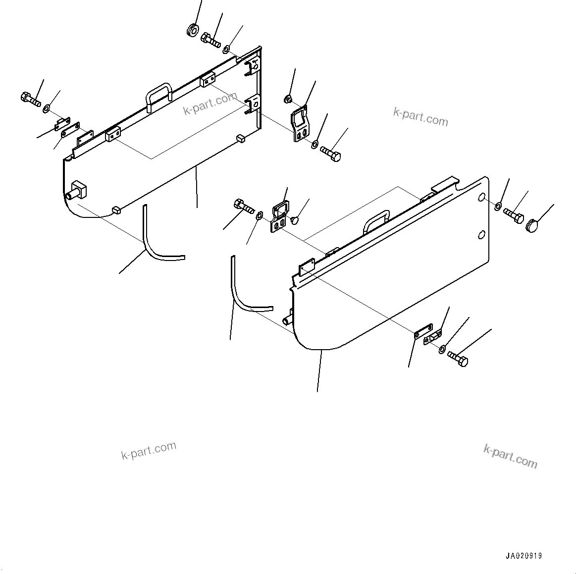 Komatsu parts book diagram for D65PX-16 S/N 80001-UP: ґЭјЮЭ  ?ІДЮ  ?КЮ ?, (#80001-)