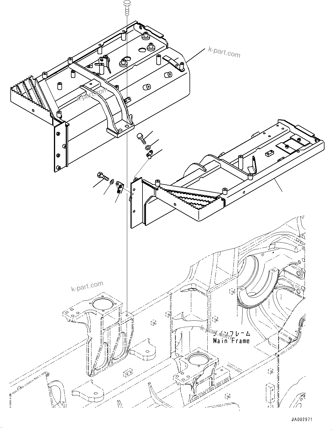 Komatsu parts book diagram for D65PX-16 S/N 80001-UP: МЄЭАЮ ёЮЩ ?МЯ, МЄЭАЮҐМЮЧ№ЇД(#80001-)