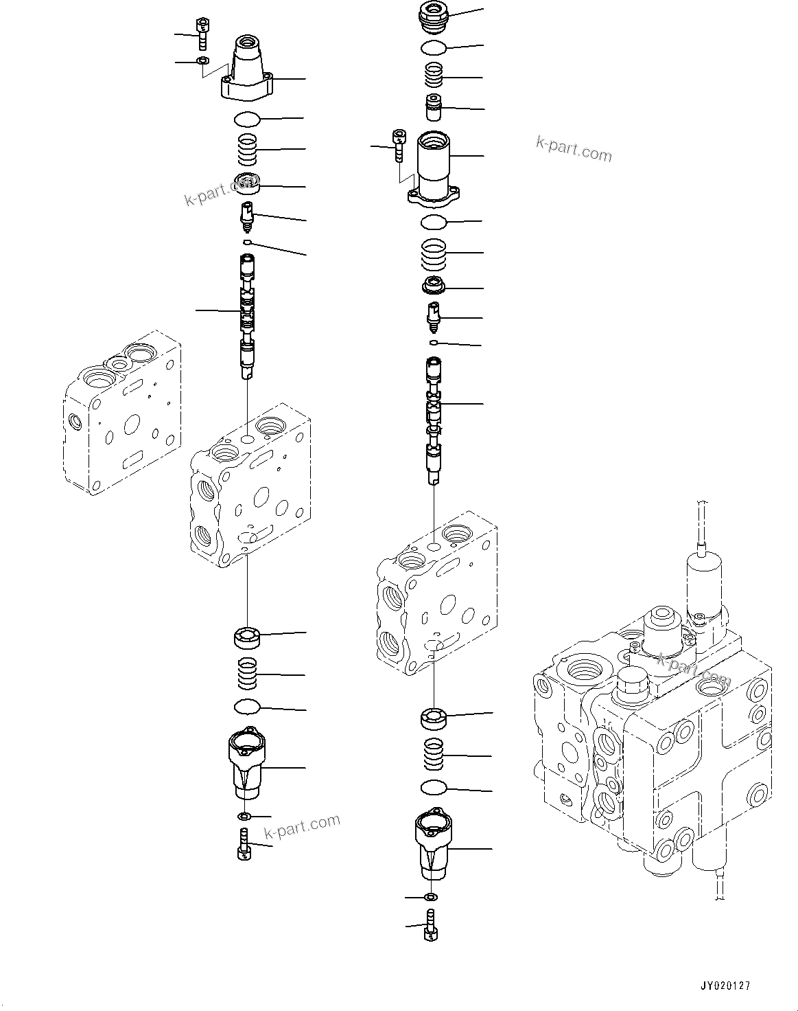 Komatsu parts book diagram for D65PX-16 S/N 80001-UP: МЄЭАЮ ёЮЩ ?МЯ, єЭДЫ ?Щ КЮЩМЮ, 3 КЮЩМЮ (2/10)(#80001-)