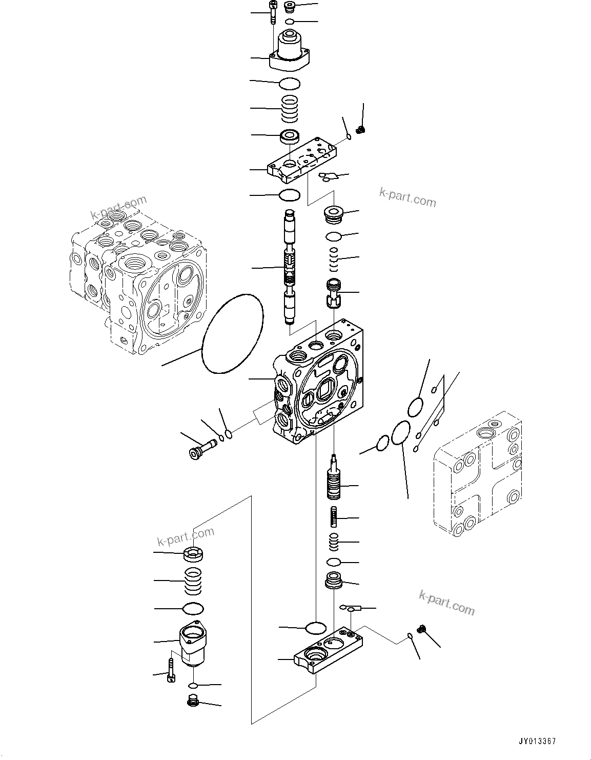 Komatsu parts book diagram for D65PX-16 S/N 80001-UP: МЄЭАЮ ёЮЩ ?МЯ, єЭДЫ ?Щ КЮЩМЮ, 3 КЮЩМЮ (8/10)(#80001-)