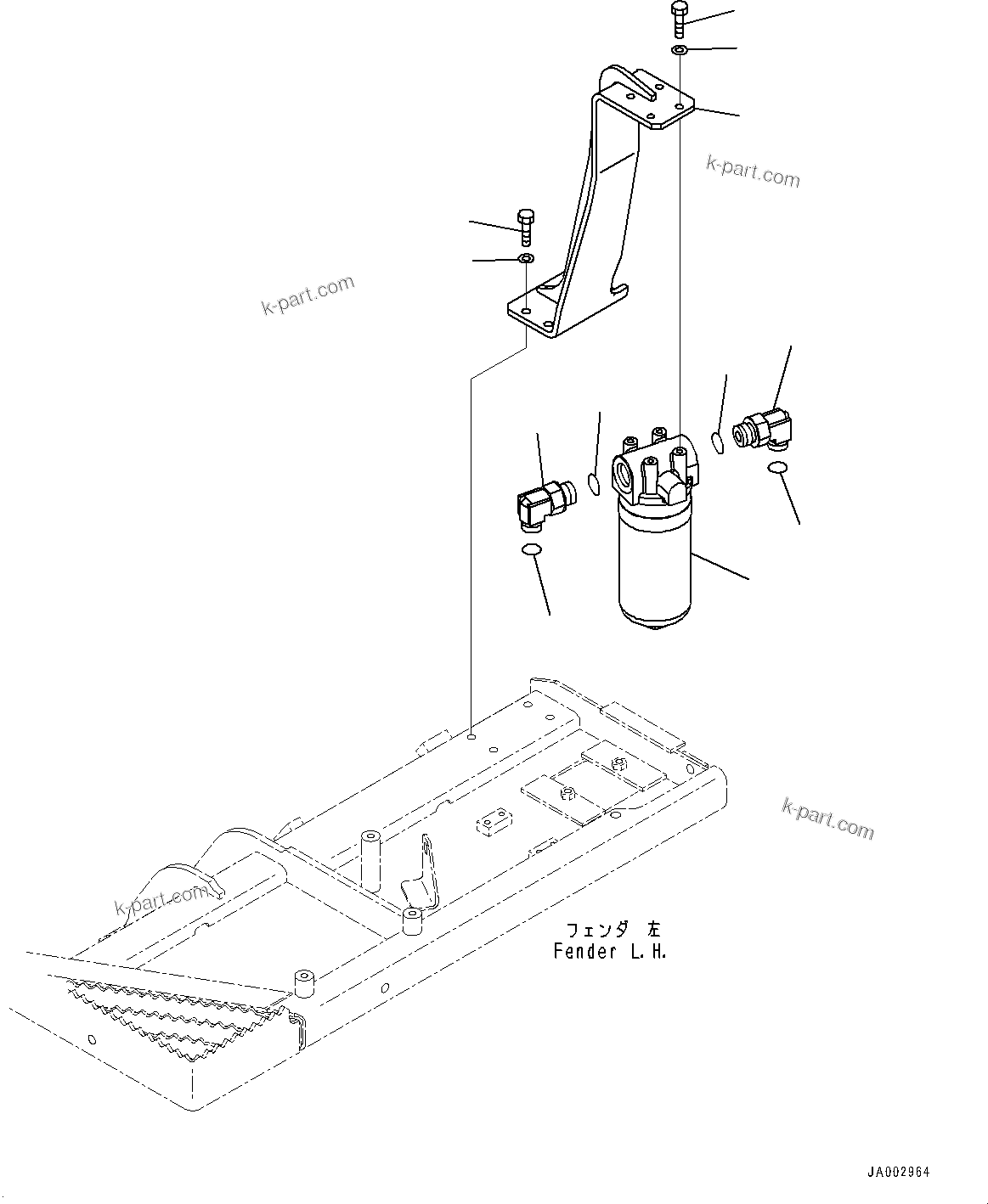 Komatsu parts book diagram for D65PX-16 S/N 80001-UP: МЄЭАЮ ёЮЩ ?МЯ, КЯЬ ? ДЪІЭ МЁЩА(#80001-)