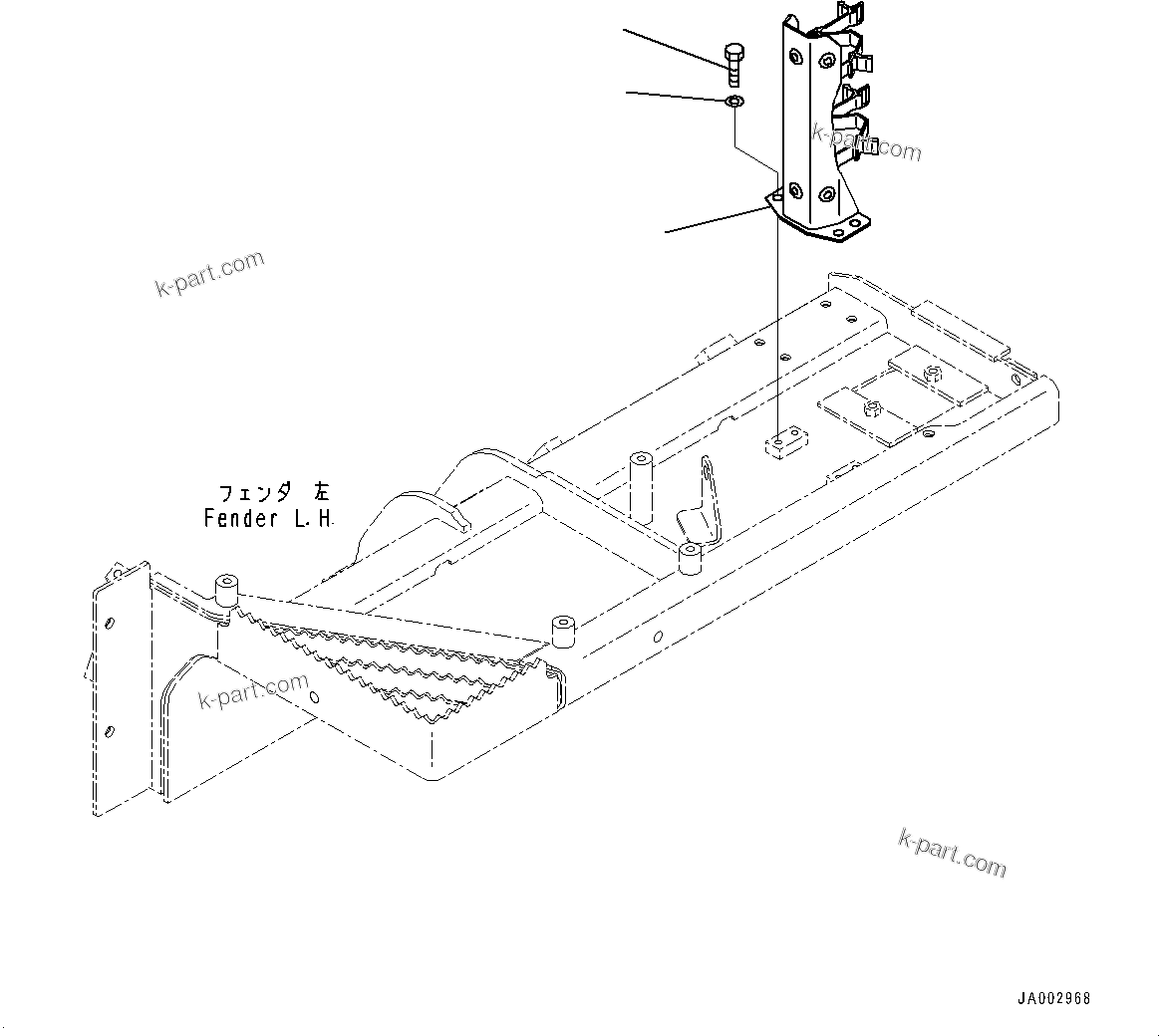 Komatsu parts book diagram for D65PX-16 S/N 80001-UP: МЄЭАЮ ёЮЩ ?МЯ, ёЮШ ?Ѕ ОЯЭМЯ ОЩАЮ(#80001-)