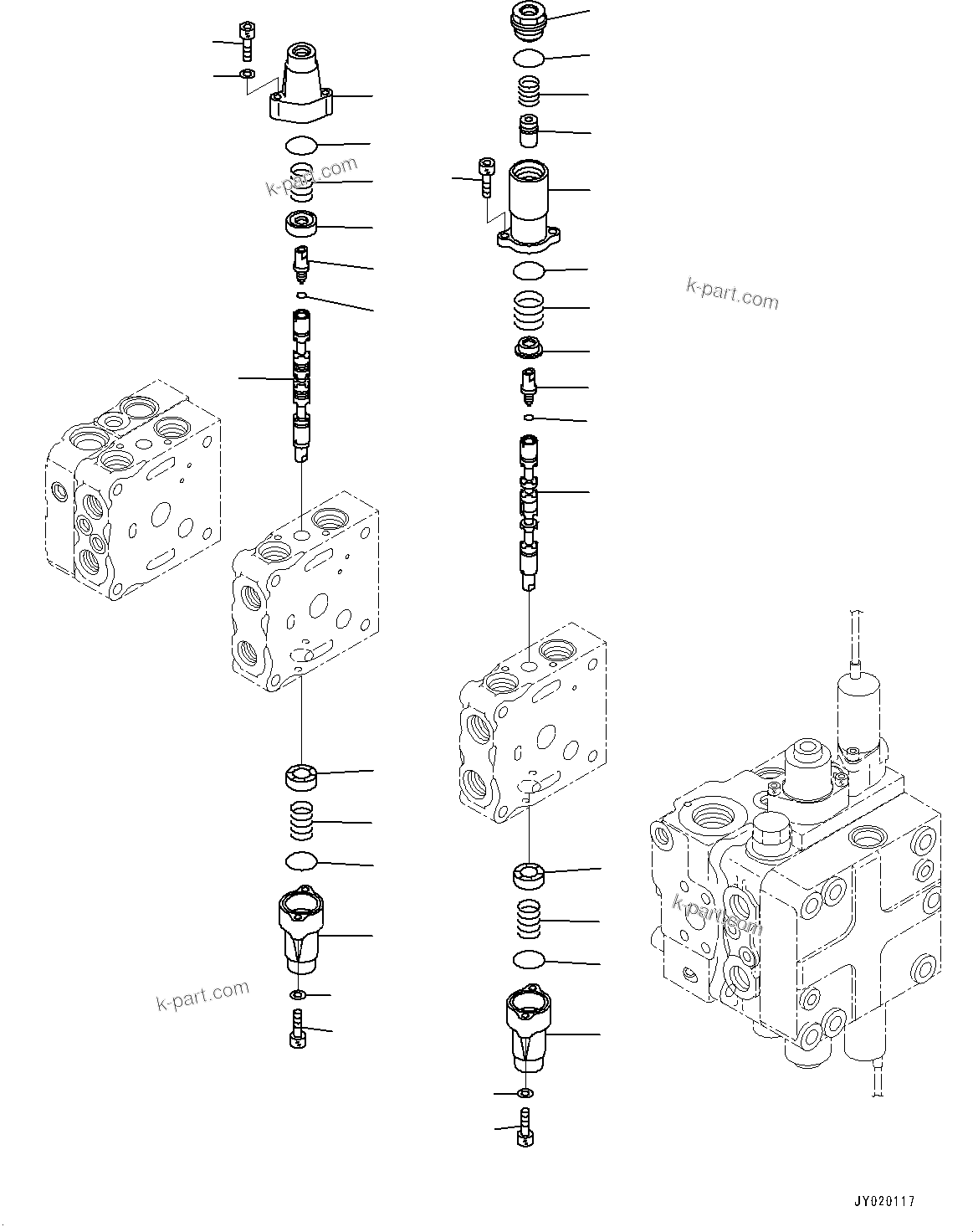 Komatsu parts book diagram for D65PX-16 S/N 80001-UP: МЄЭАЮ ёЮЩ ?МЯ, єЭДЫ ?Щ КЮЩМЮ, 4 КЮЩМЮ (2/11)(#80001-)