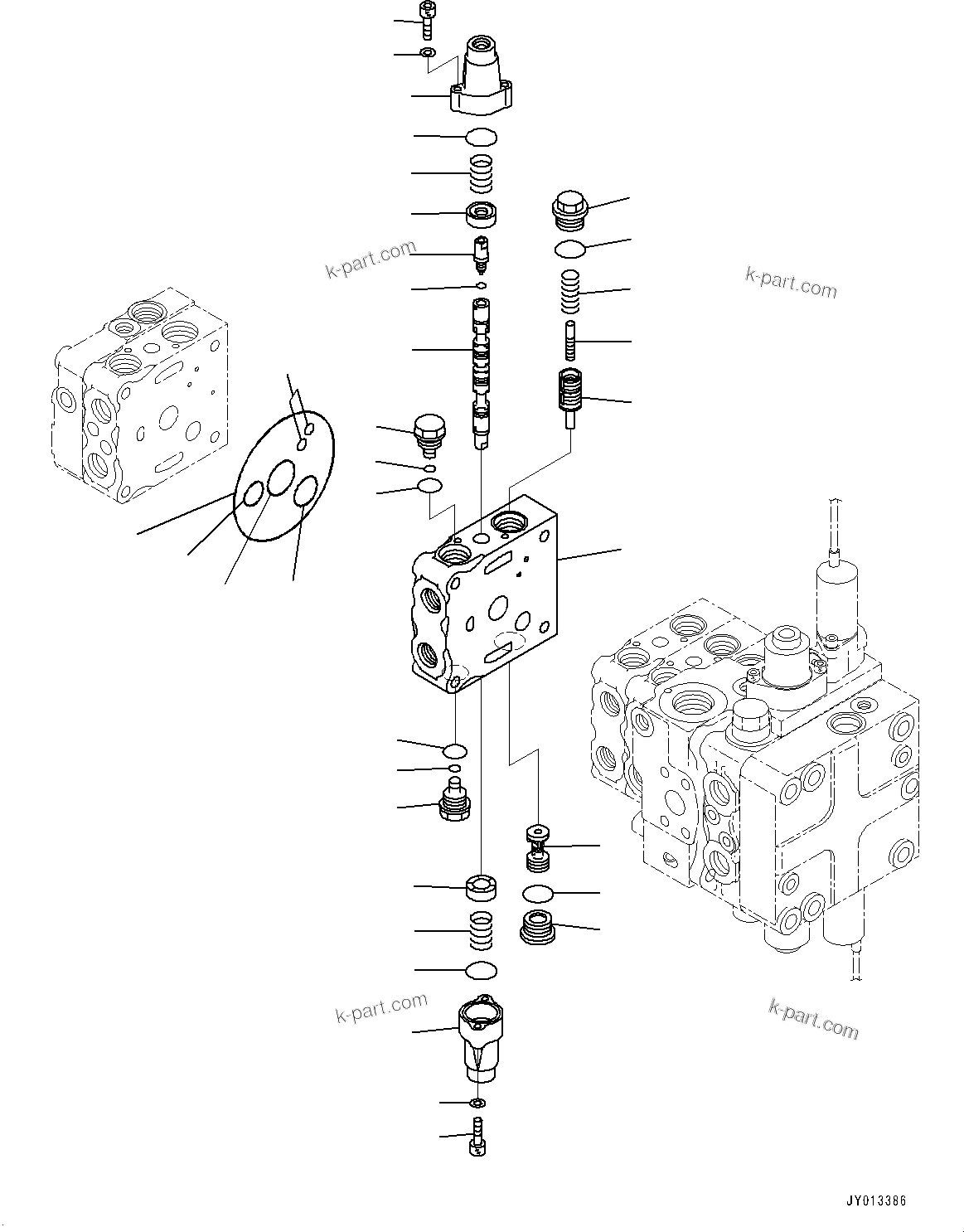 Komatsu parts book diagram for D65PX-16 S/N 80001-UP: МЄЭАЮ ёЮЩ ?МЯ, єЭДЫ ?Щ КЮЩМЮ, 5 КЮЩМЮ (6/12) (КЯЬ ? БЩД ЛЯЇБ ДЮ ? ?Ю •T)(#80001-)
