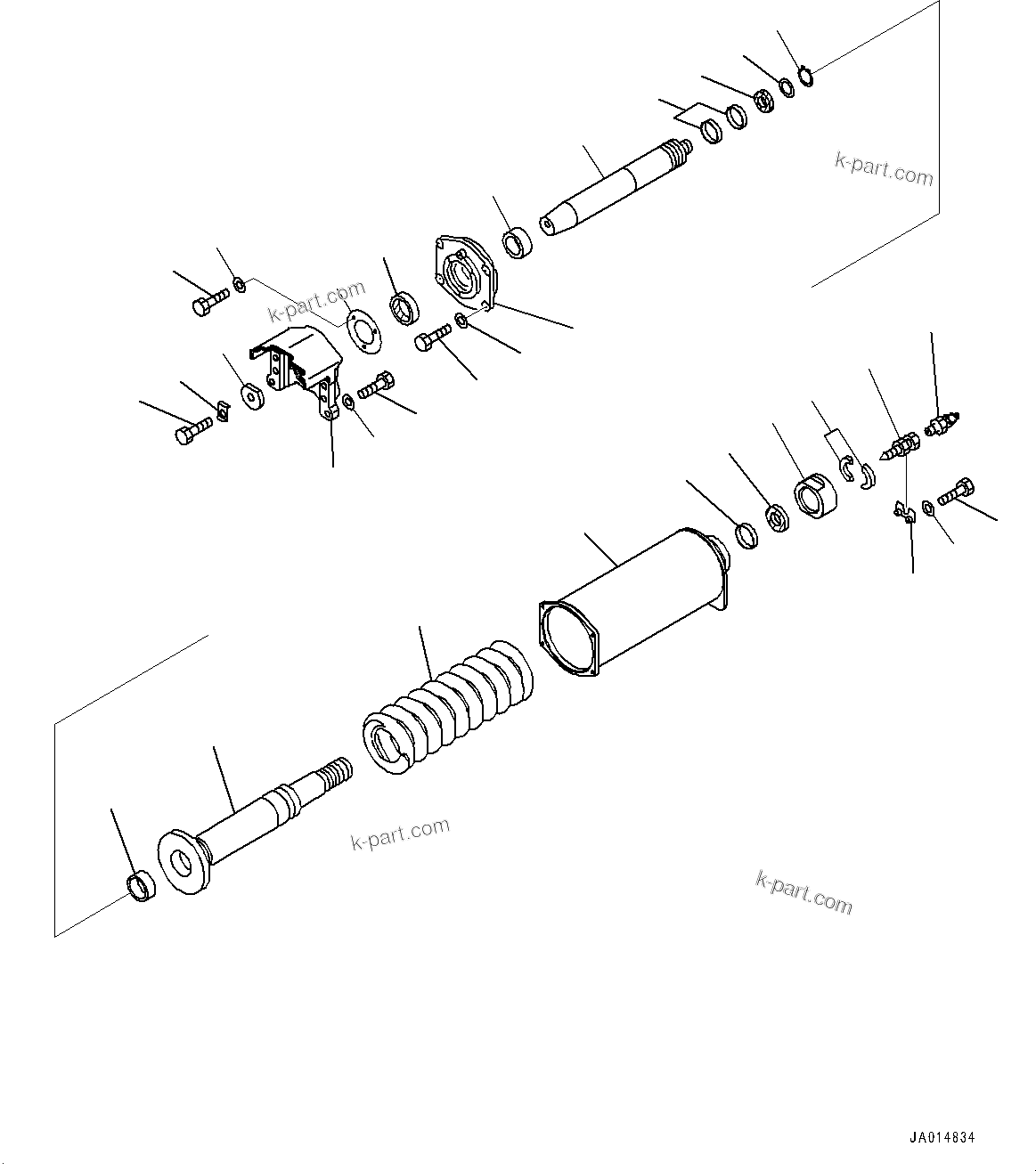 Komatsu parts book diagram for D65PX-16 S/N 80001-UP: ?ІДЮЧ ёЇј ?Э, (#83336-)