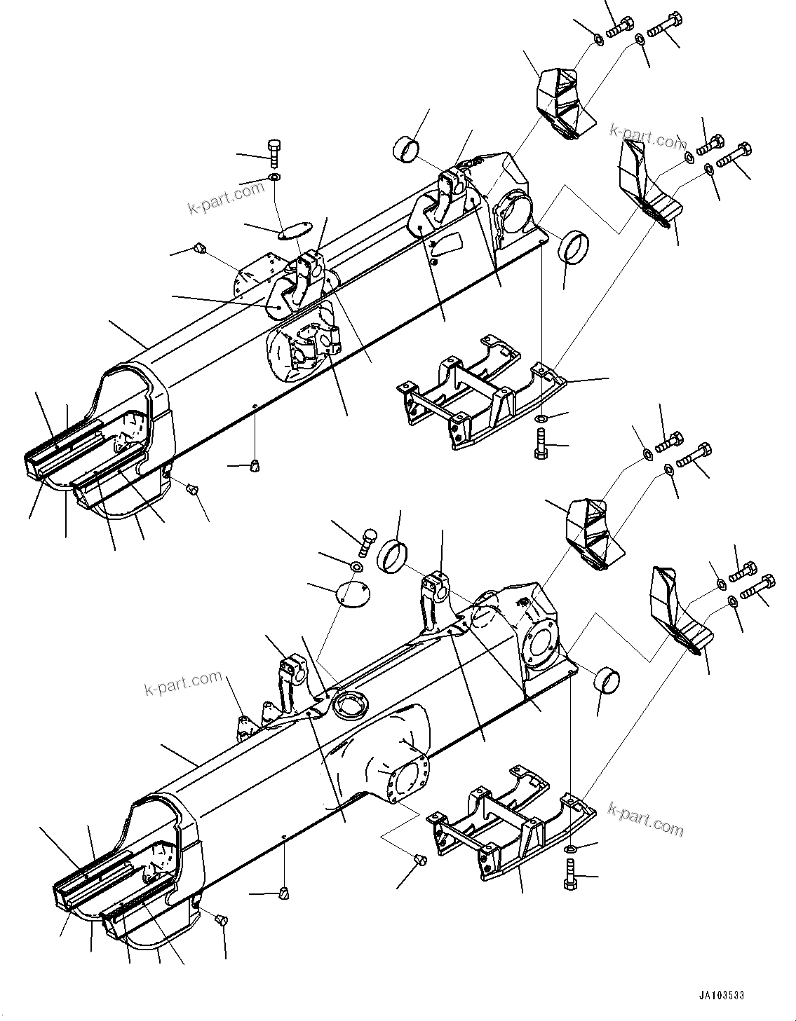 Komatsu parts book diagram for D65PX-16 S/N 80001-UP: ДЧЇё МЪ ?С, (PLUS АІМЯ ДЧЇё ј ? ?)(#80001-83323)