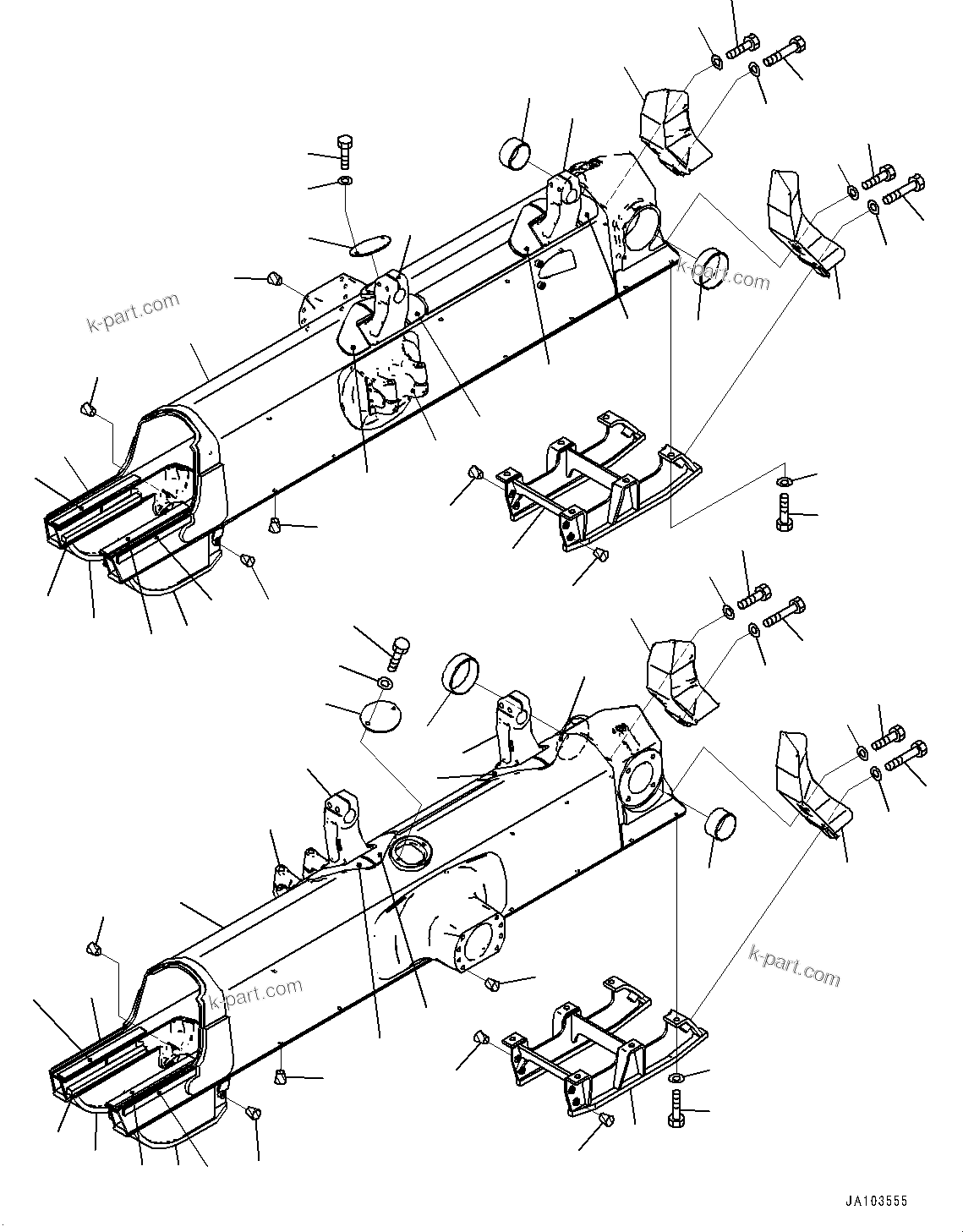 Komatsu parts book diagram for D65PX-16 S/N 80001-UP: ДЧЇё МЪ ?С, (#83324-)