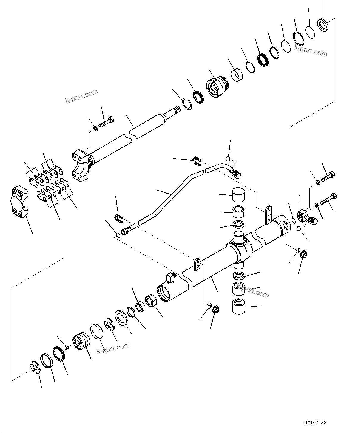 Komatsu parts book diagram for D65PX-16 S/N 80001-UP: ДЮ ? ?Ю МЮЪ ?ДЮ ШМД јШЭАЮ, МЮЪ ?ДЮ ШМД јШЭАЮ Ќ ? Ќ\ђ ?•”•I(#83319-)