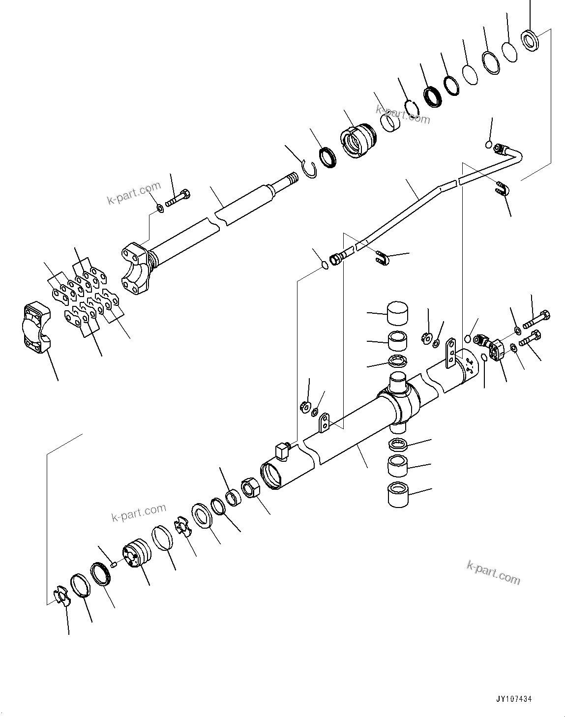 Komatsu parts book diagram for D65PX-16 S/N 80001-UP: ДЮ ? ?Ю МЮЪ ?ДЮ ШМД јШЭАЮ, МЮЪ ?ДЮ ШМД јШЭАЮ ‰E Ќ\ђ ?•”•I(#83319-)