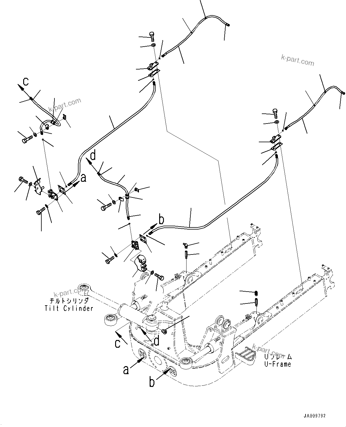 Komatsu parts book diagram for D65PX-16 S/N 80001-UP: ДЮ ? ?Ю МЮЪ ?ДЮ БЩД јШЭАЮ ”ZЉЗ, БЩД јШЭАЮ ”ZЉЗ (КЯЬ ?  ?ЭёЮЩ КЯЬ ? БЩД ДЮ ? ?Ю, ІЭ ?ІДЮ МЪ ?С •T)(#80001-)