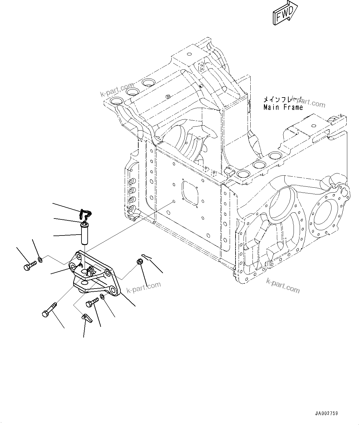 Komatsu parts book diagram for D65PX-16 S/N 80001-UP: ДЮЫ ?КЮ, (#80001-)