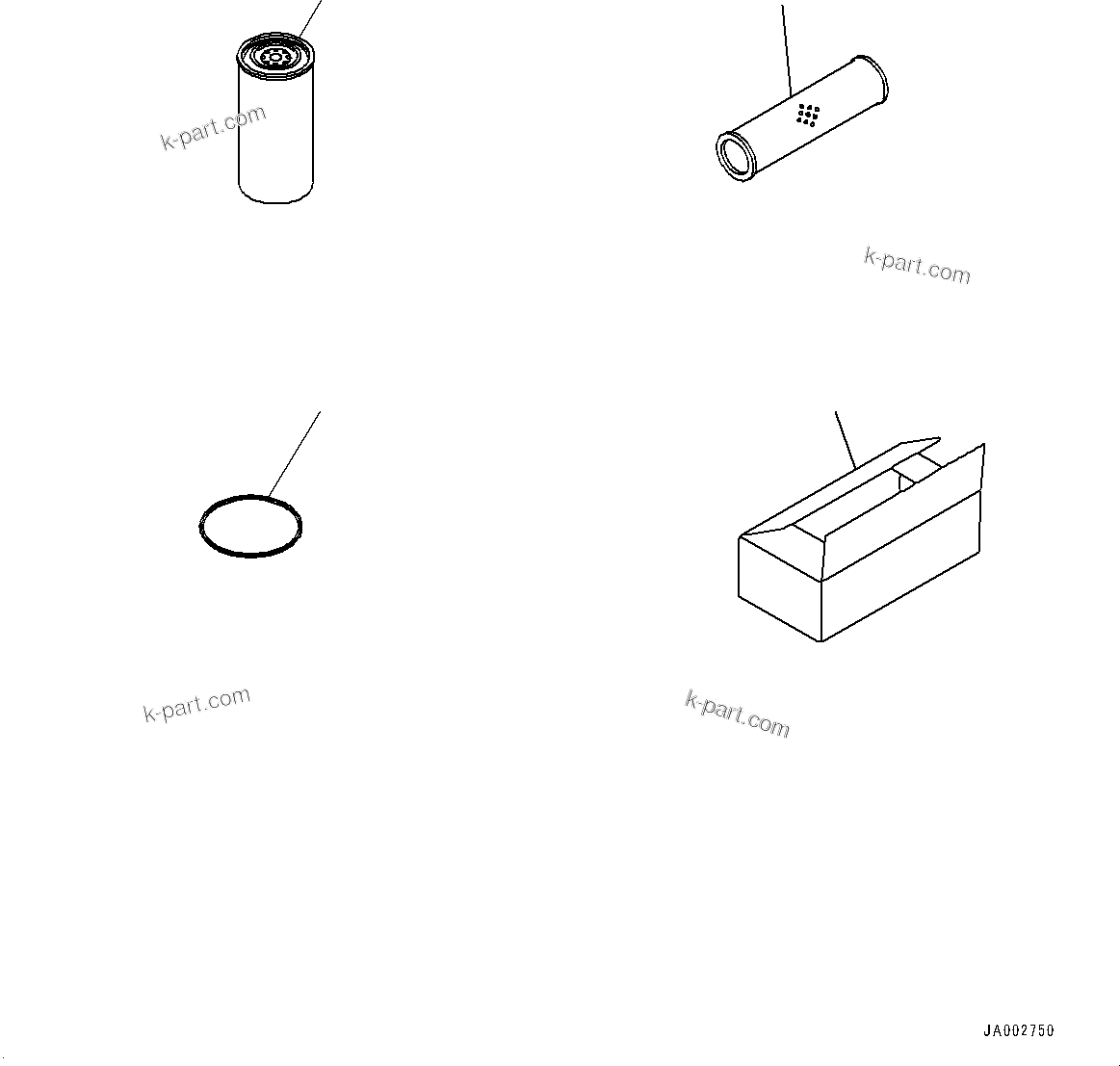 Komatsu parts book diagram for D65PX-16 S/N 80001-UP: ЅНЯ ? КЯ ?В, (#80001-)