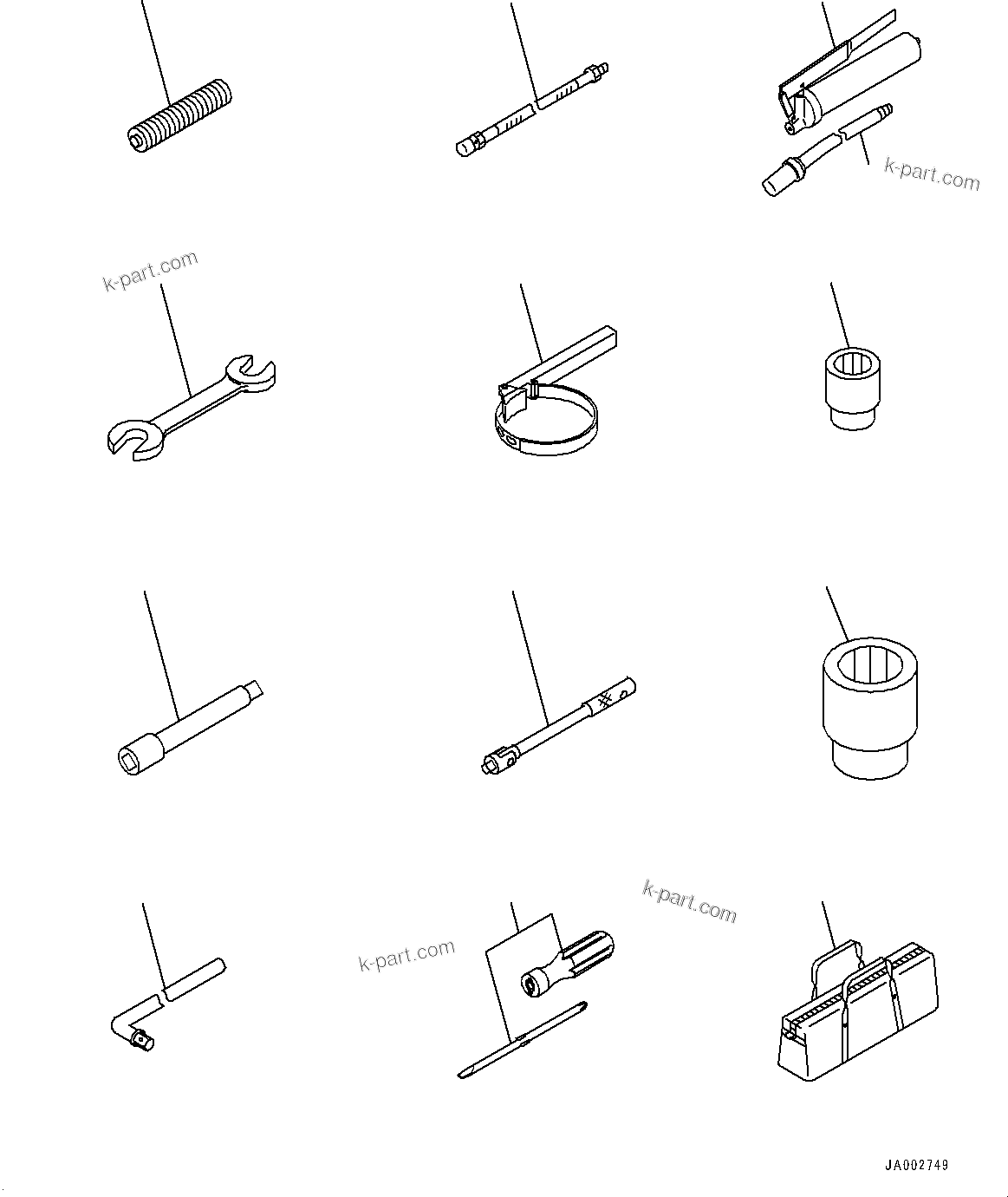 Komatsu parts book diagram for D65PX-16 S/N 80001-UP: В ?Щ, (#80001-)
