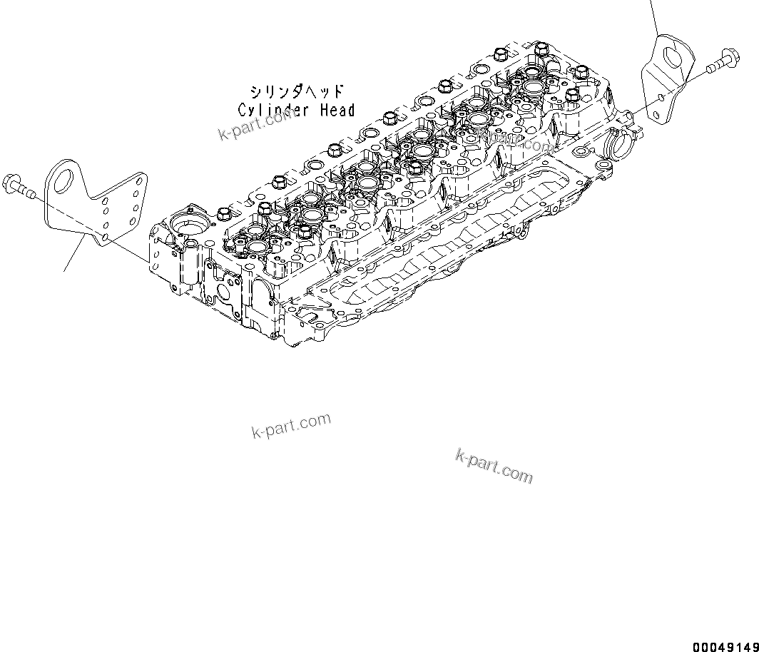 Komatsu parts book diagram for SAA6D107E-1J S/N 26534228-UP (For WA320-6/WA320PZ-6): LIFTING ARRANGEMENT (#26534228-)