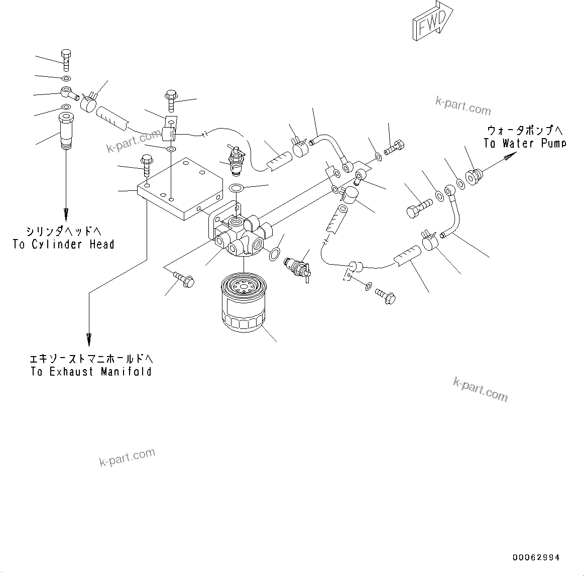 Komatsu parts book diagram for SAA6D107E-1J S/N 26534228-UP (For WA320-6/WA320PZ-6): CORROSION RESISTOR (#26534228-)