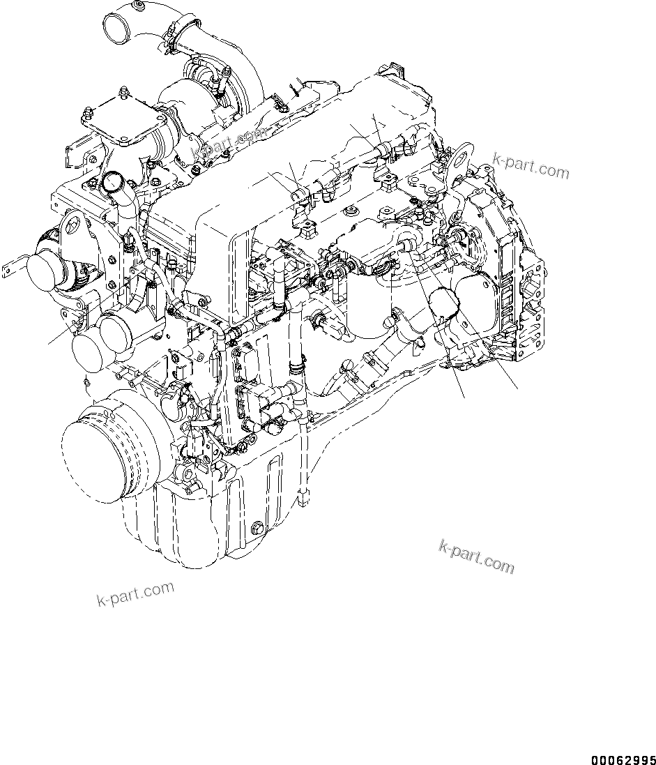 Komatsu parts book diagram for SAA6D107E-1J S/N 26534228-UP (For WA320-6/WA320PZ-6): WIRING HARNESS (#26534228-)