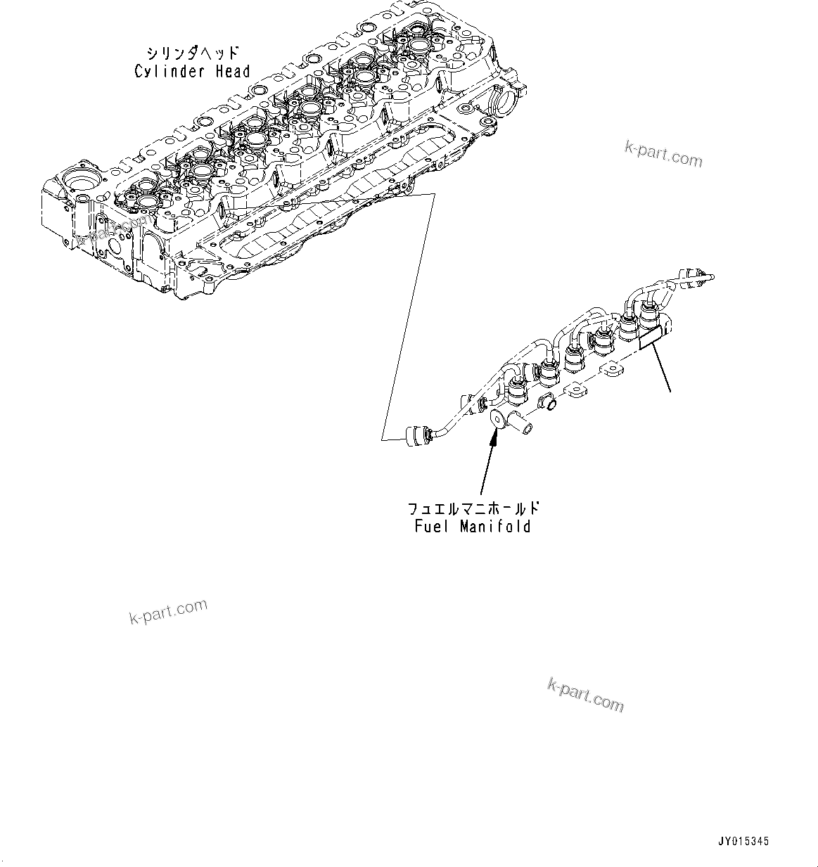 Komatsu parts book diagram for SAA6D107E-1J S/N H62051 - Up (For WA320-6): CAUTION PLATES