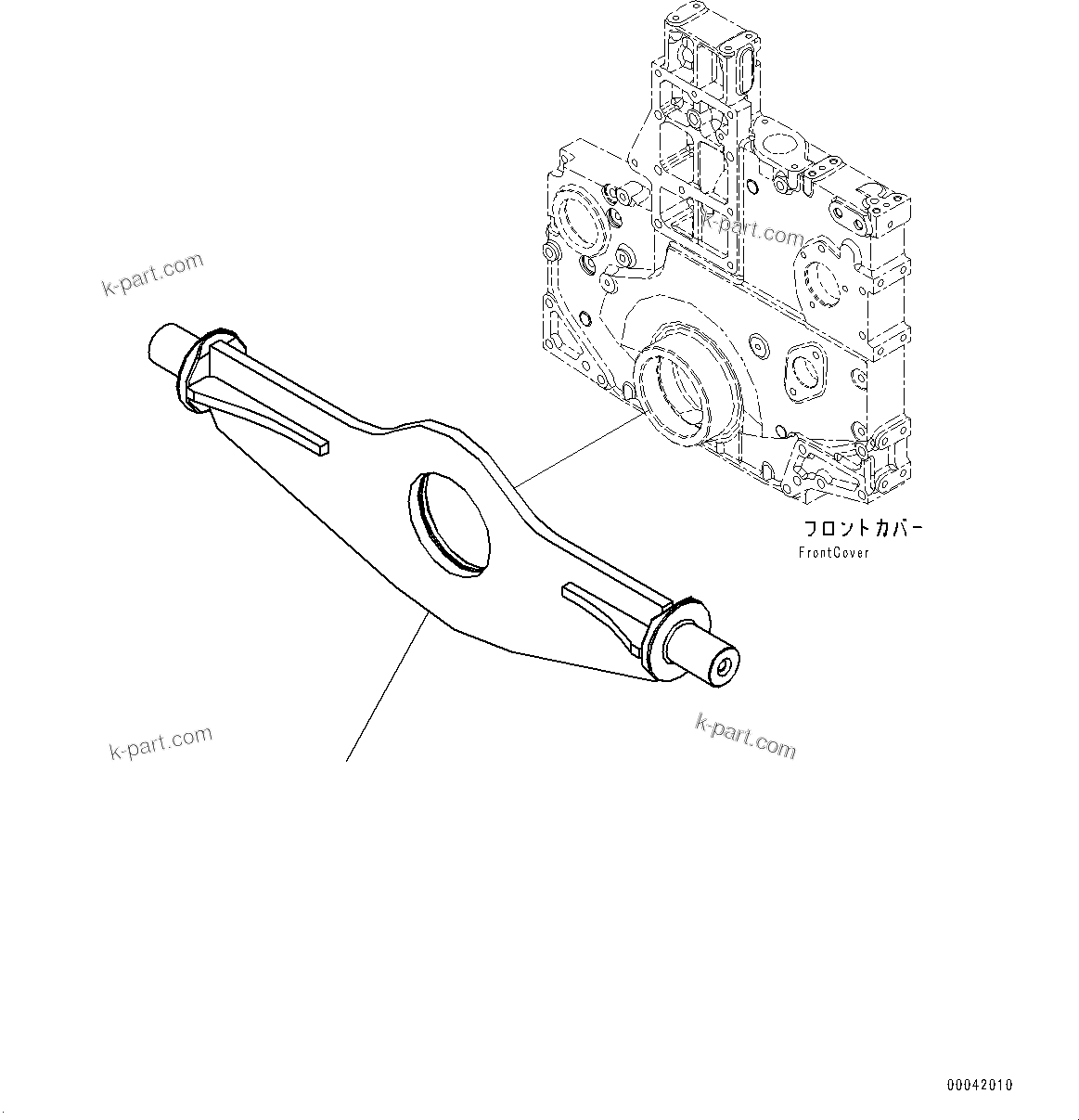 Komatsu parts book diagram for SAA6D140E-5G S/N 535751-UP (For D155AX-6): ENGINE MOUNTING (#535751-)