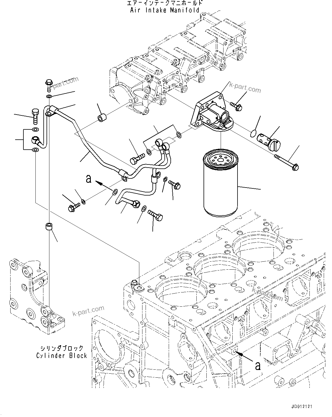 Komatsu parts book diagram for SAA6D140E-5G S/N 535751-UP (For D155AX-6): CORROSION RESISTOR (#535751-)