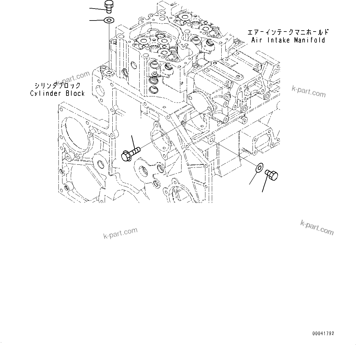 Komatsu parts book diagram for SAA6D140E-5G S/N 535751-UP (For D155AX-6): CORROSION RESISTOR (#535751-)