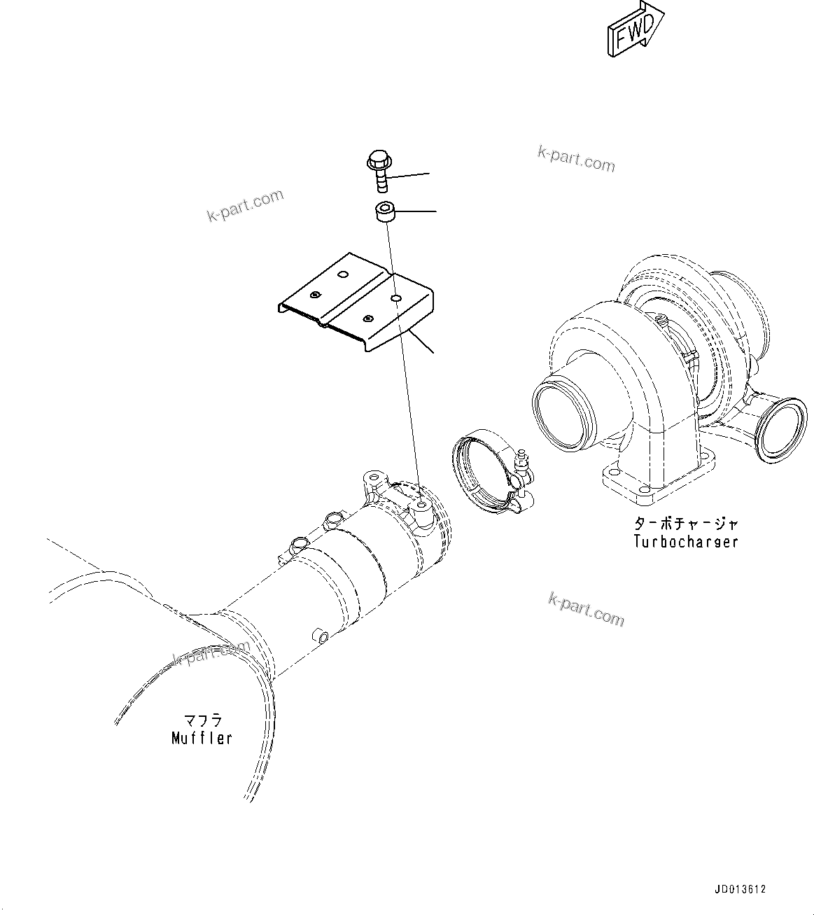 Komatsu parts book diagram for SAA6D107E-1E S/N 26537659-UP (For PC270-8/PC270LC-8/PC290LC-8): HEAT SHIELD (#26537659-)