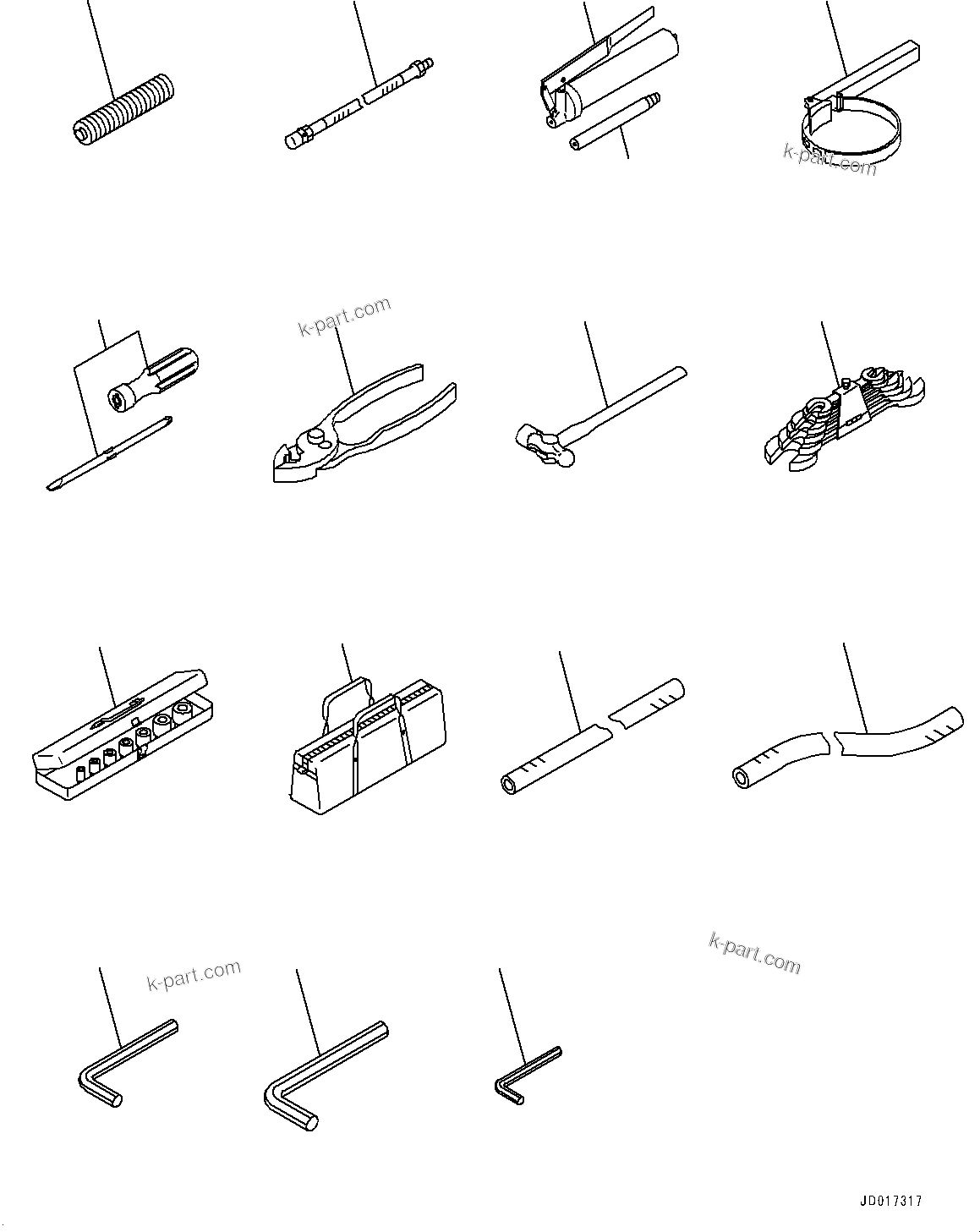Komatsu parts book diagram for PC2000-8 S/N 20196-UP: TOOL (#20196-)