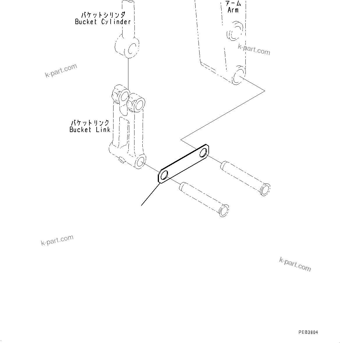 Komatsu parts book diagram for PC200LC-8E0 S/N 1118-UP (Hybrid Spec.): SHIPPING PARTS (#1118-)