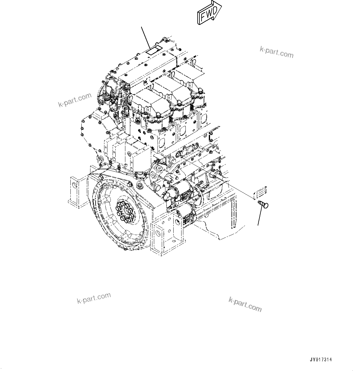 Komatsu parts book diagram for SAA6D170E-5EE S/N 610984-UP (For D375A-6R): NAME PLATE AND WARNING DECAL (#611501-)