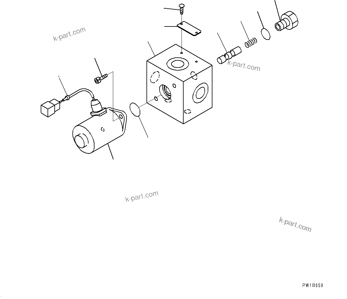 Komatsu parts book diagram for PC800-8E0 S/N K55001-UP: SOLENOID VALVE PIPING, SOLENOID VALVE (3/3)