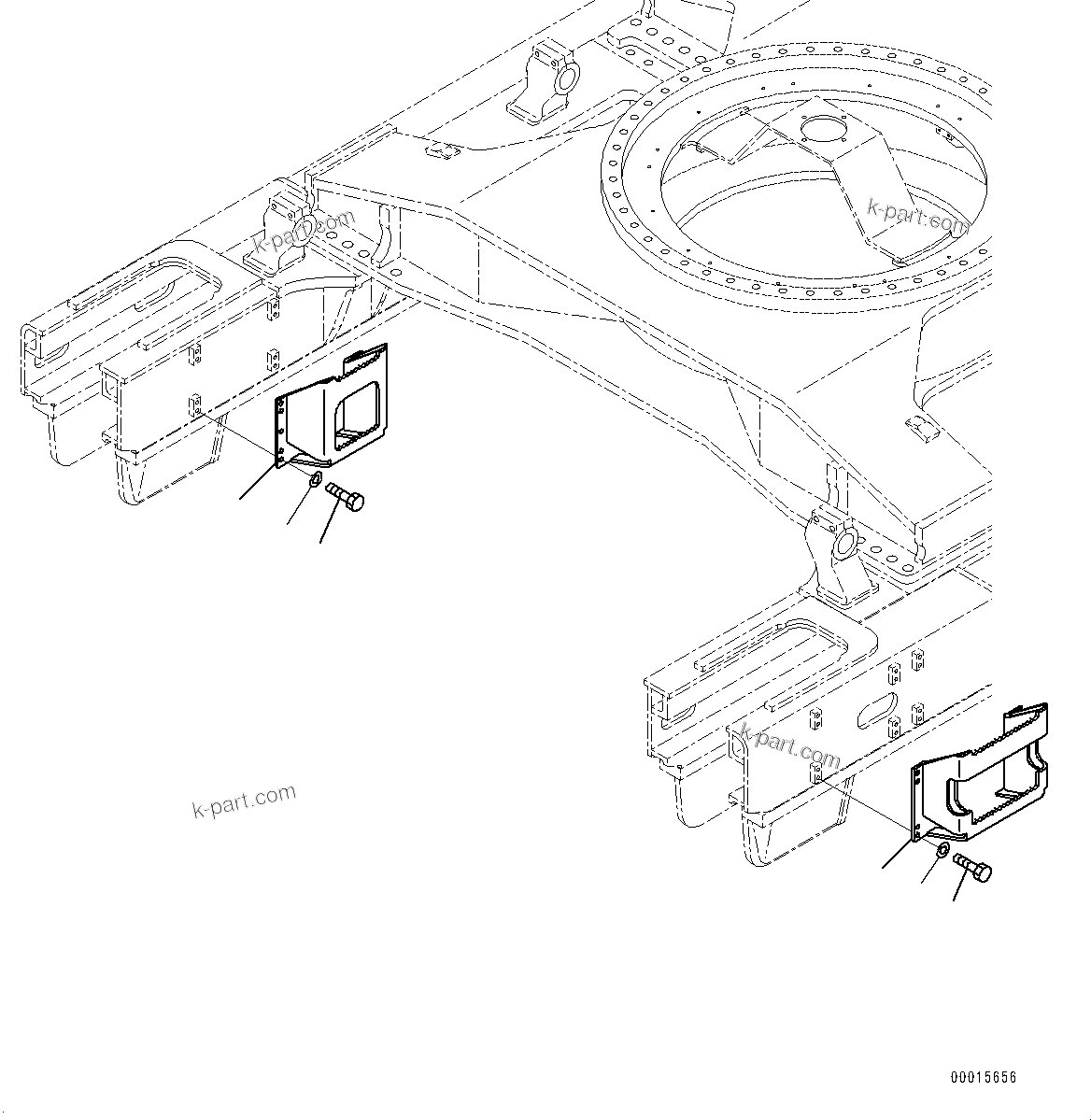 Komatsu parts book diagram for PC800-8E0 S/N K55001-UP: STEP, ROUND HOLED DOUBLE GROUSER SHOE, 810MM WIDTH, ROUND HOLED DOUBLE GROUSER SHOE, 910MM WIDTH