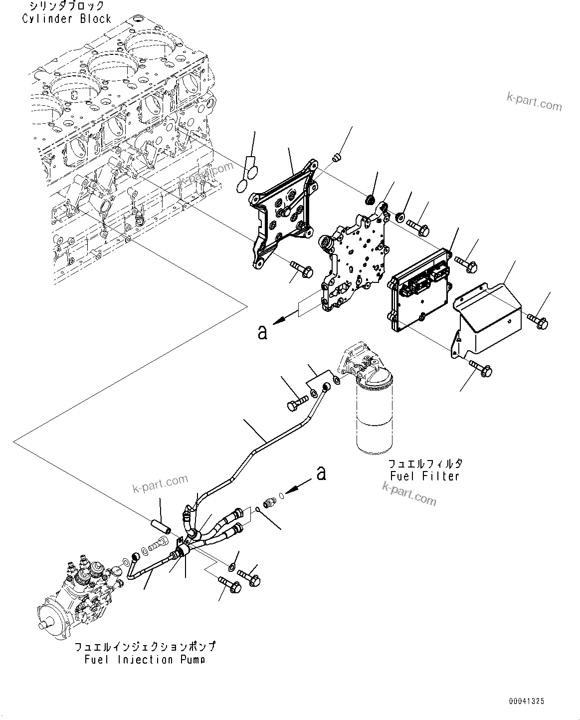 Komatsu parts book diagram for SAA6D140E-5F S/N 536267-UP (For PC800-8E0/PC800LC-8E0/PC800SE-8E0/PC850-8E0/PC850SE-8E0): FUEL INJECTION CONTROLLER (#536267-)