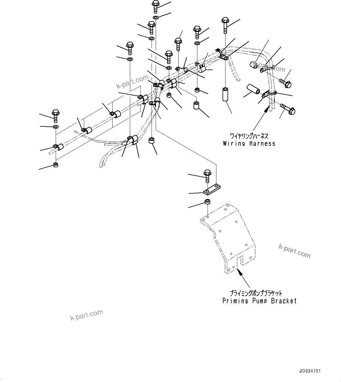 Komatsu parts book diagram for SAA6D140E-5F S/N 536267-UP (For PC800-8E0/PC800LC-8E0/PC800SE-8E0/PC850-8E0/PC850SE-8E0): WIRING HARNESS, (4/5) (#536267-)