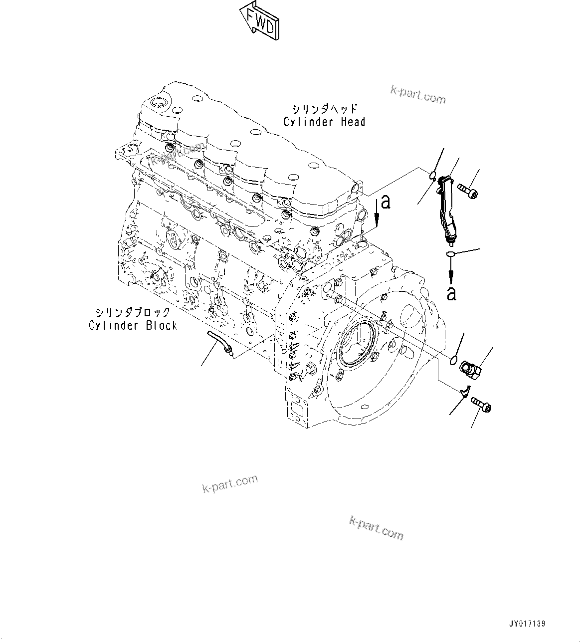 Komatsu parts book diagram for SAA6D107E-2B S/N 26600006-UP (For PC290LC-10): BREATHER RELATED PARTS (#26600005-)