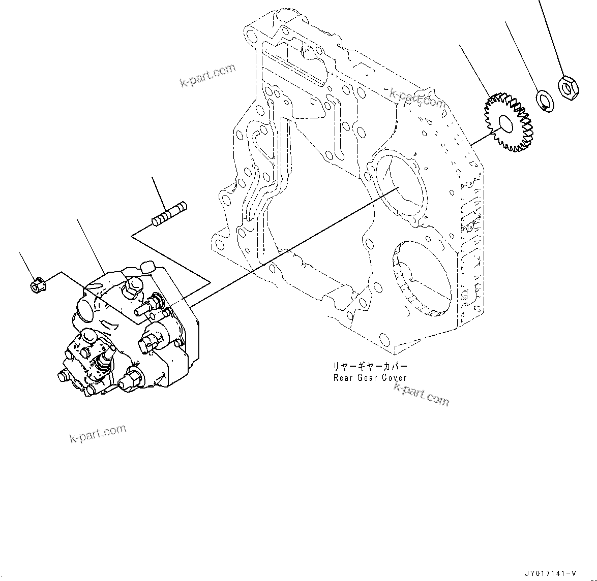 Komatsu parts book diagram for SAA6D107E-2B S/N 26600006-UP (For PC290LC-10): FUEL SYSTEM RELATED PARTS (#26600005-)
