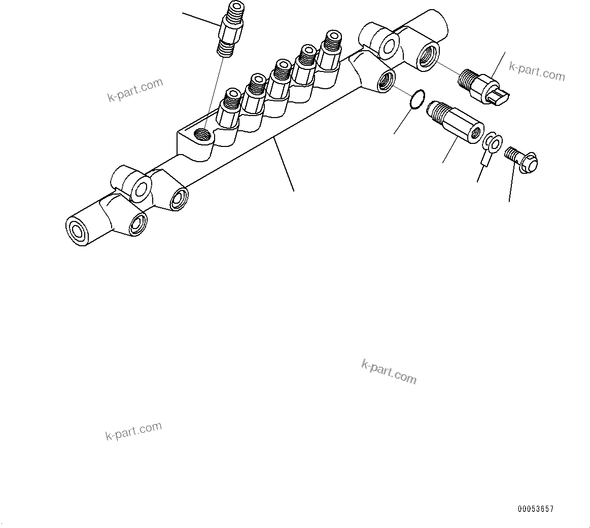 Komatsu parts book diagram for SAA6D125E-5HR S/N 660776-UP (For GD755-5R): FUEL SUPPLY PUMP, INNER PARTS, COMMON RAIL (#660776-)