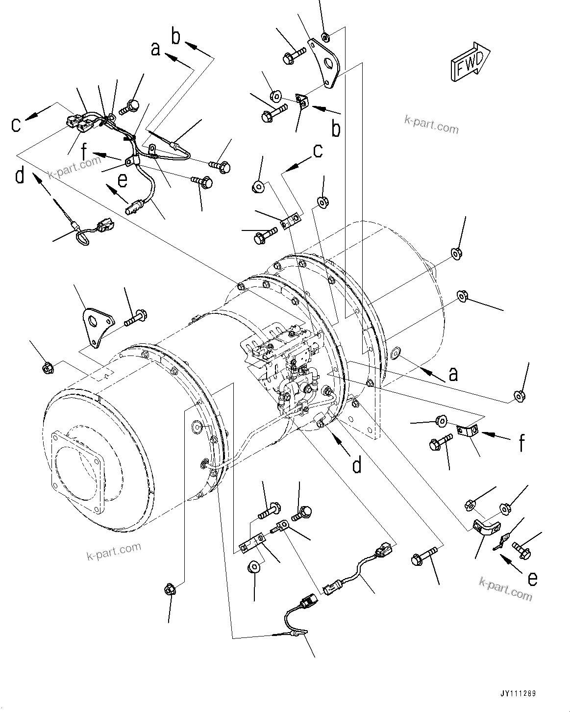 Komatsu parts book diagram for SAA6D140E-6 S/N 730001-UP (For HM400-3): KOMATSU DIESEL PARTICULATE FILTER (KDPF), KOMATSU DIESEL PARTICULATE FILTER (KDPF) Ќ\ђ ?•”•I (2/2)(#730001-)