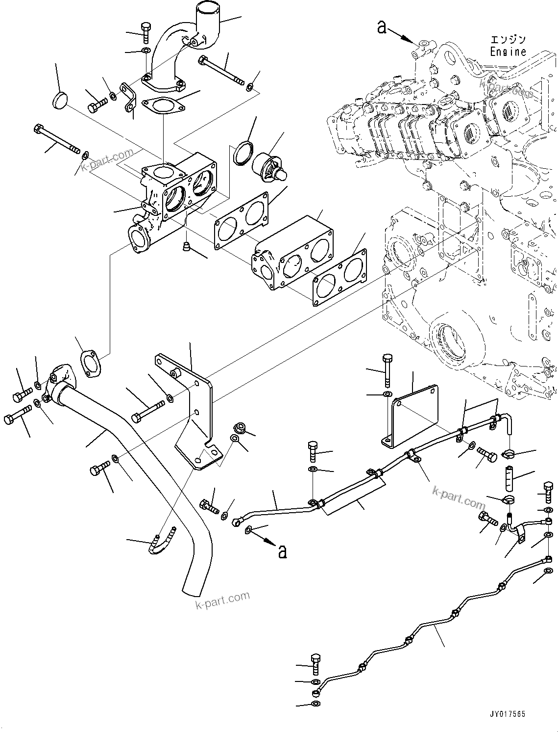Komatsu parts book diagram for SAA6D140E-6 S/N 730001-UP (For HM400-3): і ? ?А ОЯЭМЯ, ґ ? ?НЮЭДҐ ? ?УЅАЇД(#730001-)