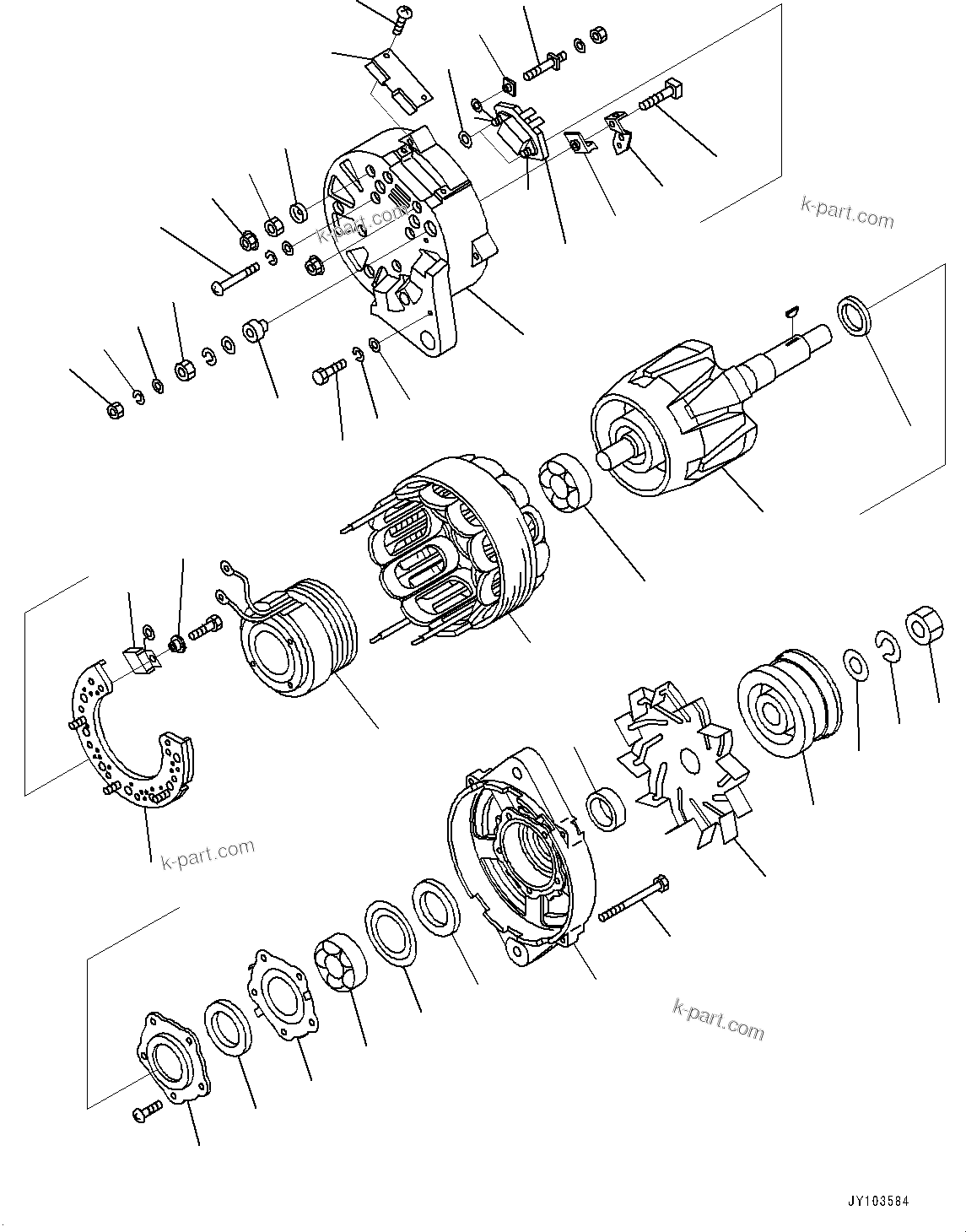 Komatsu parts book diagram for SAA6D140E-6 S/N 730001-UP (For HM400-3): ?ЩАИ ?А,  ?ЩАИ ?А Ќ\ђ ?•”•I (90 ?ЭНЯ ?)(#732814-)