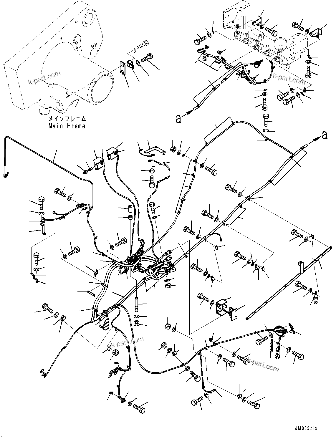 Komatsu parts book diagram for HD1500-7 S/N 80138-UP (-40 deg C) Chassis only: TRANSMISSION CONTROL (#80138-)