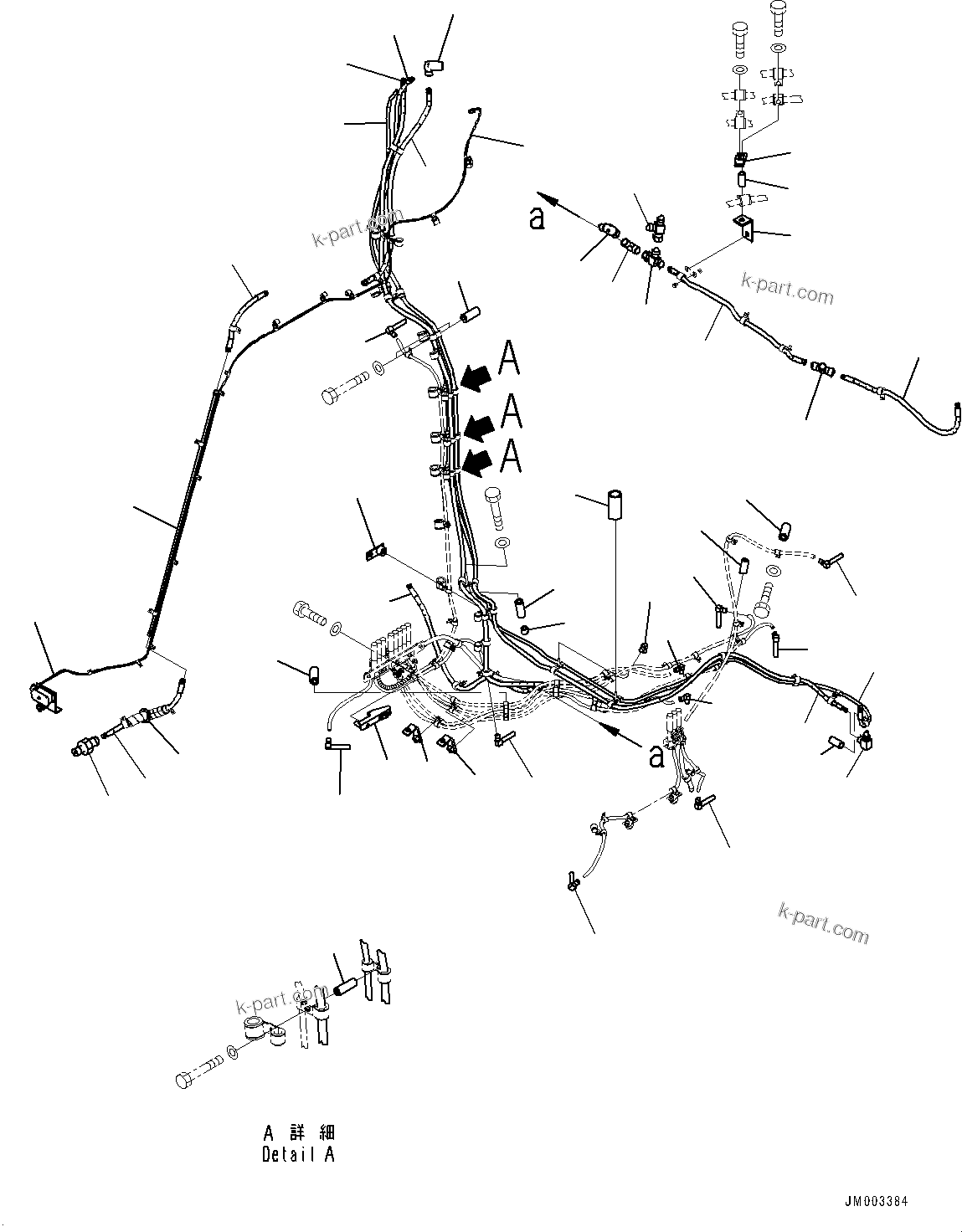 Komatsu parts book diagram for HD1500-7 S/N 80138-UP (-40 deg C) Chassis only: AUTO-GREASING SYSTEM (#80138-)
