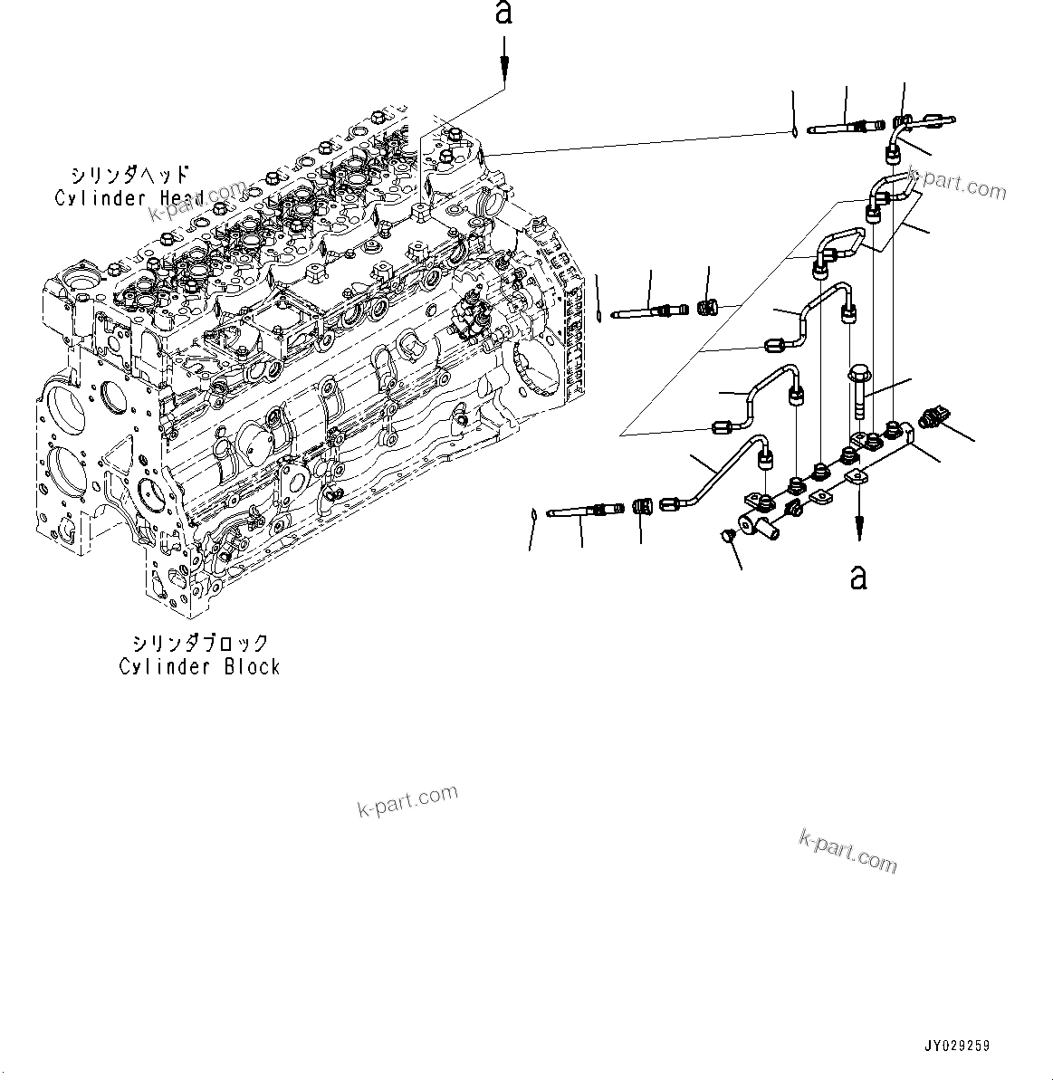 Komatsu parts book diagram for SAA6D107E-1Q S/N 26598590-UP (For PC220-8M0/PC220LC-8M0): PARTS PERFORMANCE, COMMON RAIL (#26630579-)