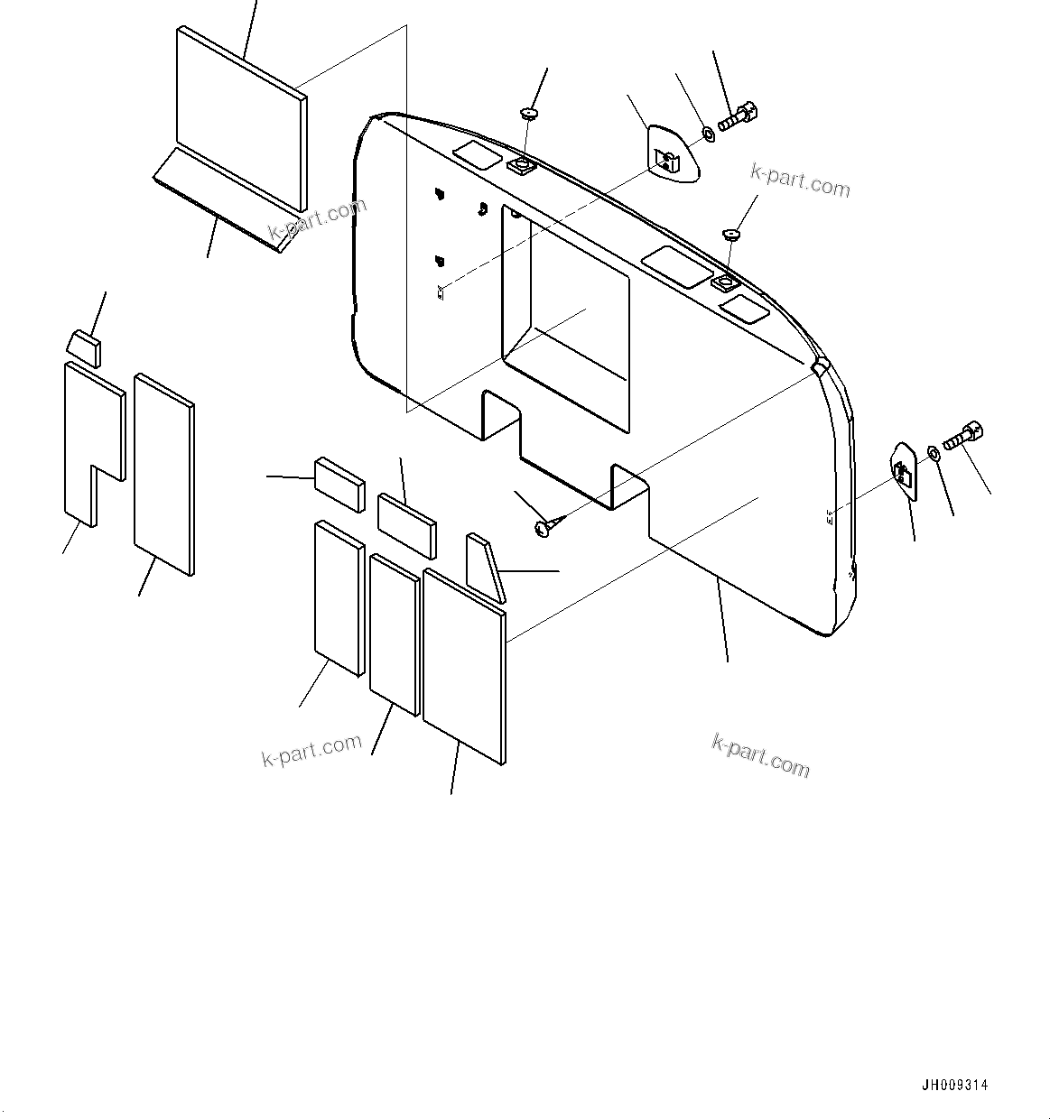 Komatsu parts book diagram for PC170LC-10 S/N 30001-UP: COUNTERWEIGHT,  (#30001-30001)
