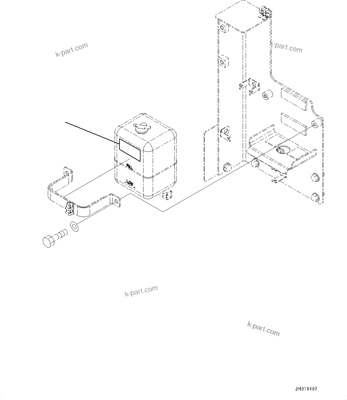 Komatsu parts book diagram for PC170LC-10 S/N 30001-UP: COOLANT DECAL (#30001-)