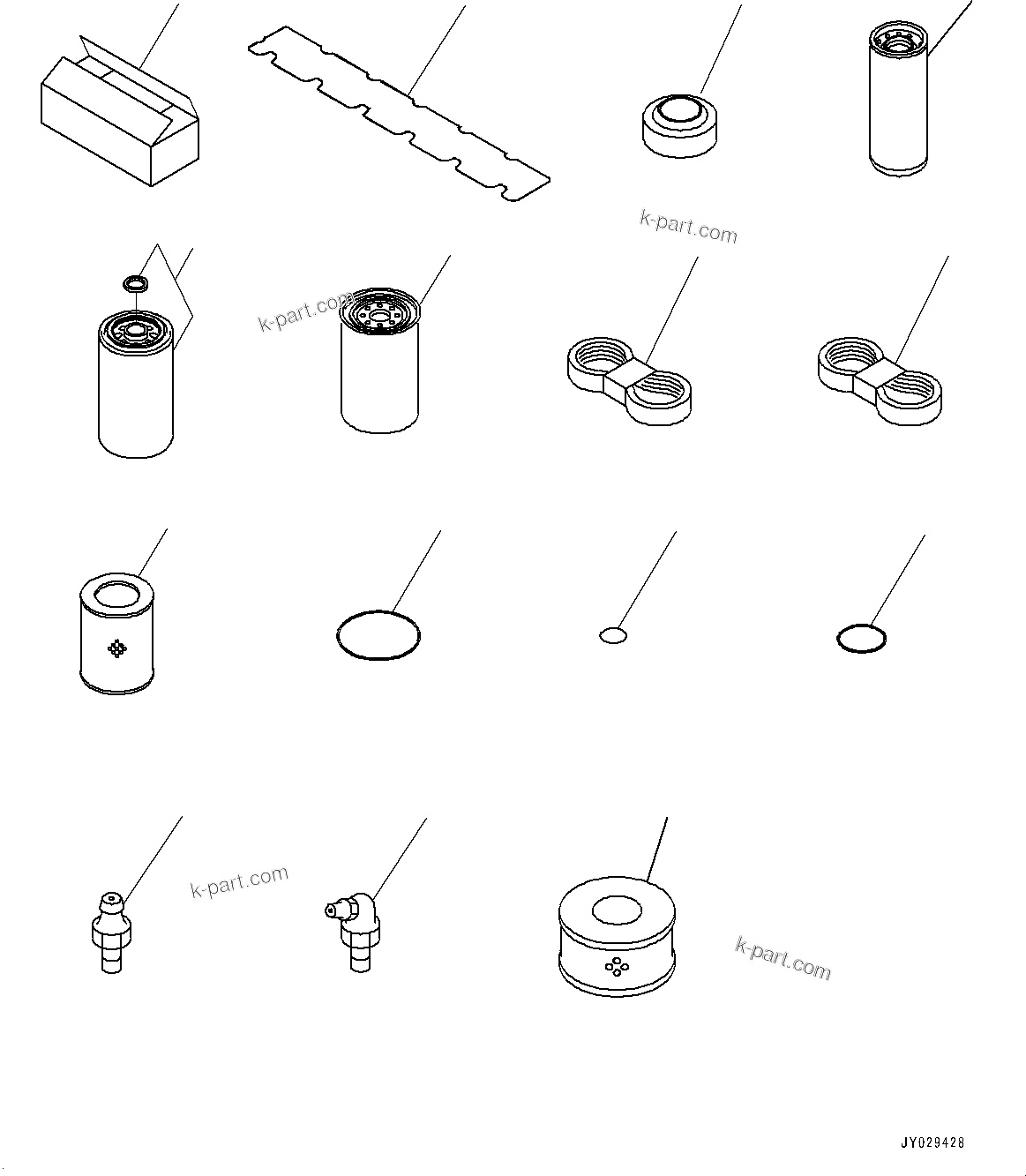 Komatsu parts book diagram for HB365-1 S/N 1001-UP: SPARE PARTS (#1001-)